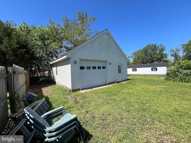 detached garage with driveway
