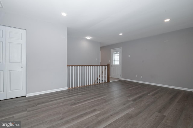 609 6th Ave, Brunswick, MD 21716 - spare room with wood finished floors, recessed lighting, and baseboards
