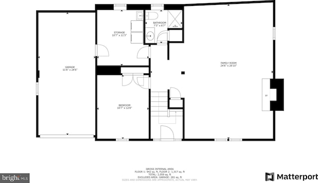 7923 Karl Rd, Alexandria, VA 22308 - floor plan / room layout