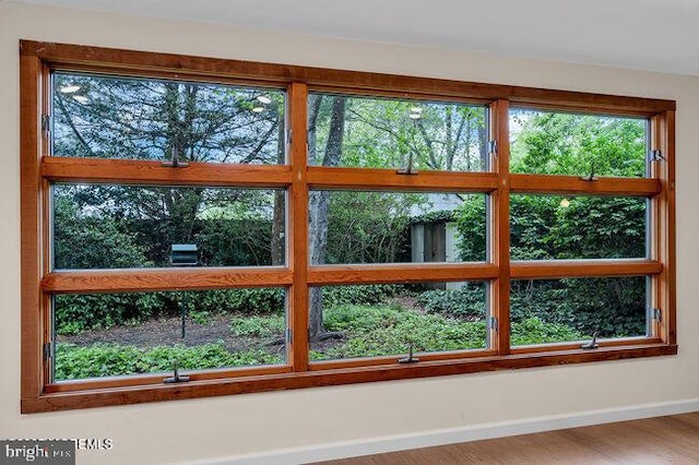 305 Nautilus Blvd, Forked River, NJ 08731 - doorway to outside with wood finished floors and baseboards