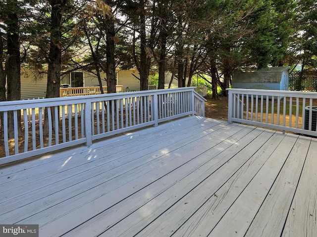 105 Sailor Ln, Milton, DE 19968 - deck with a storage shed and an outdoor structure