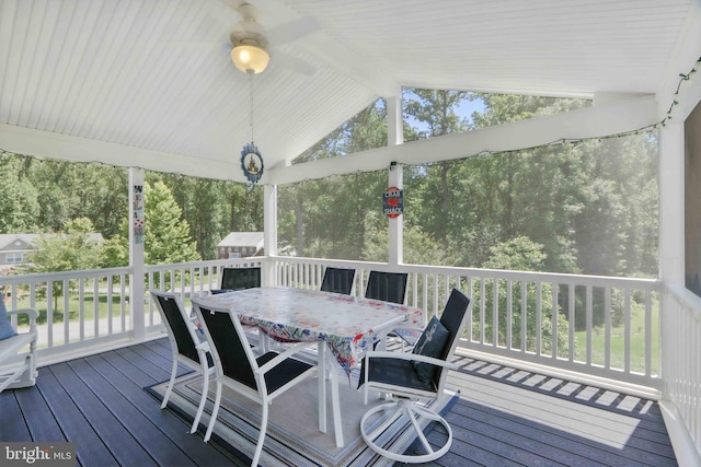 7571 Kindler Overlook Dr, Laurel, MD 20723 - wooden terrace featuring outdoor dining space
