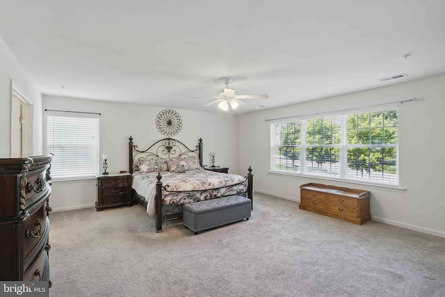7571 Kindler Overlook Dr, Laurel, MD 20723 - bedroom featuring carpet, baseboards, and ceiling fan