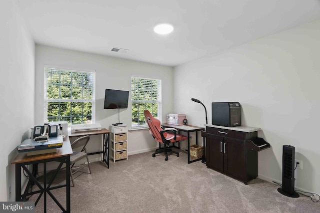 7571 Kindler Overlook Dr, Laurel, MD 20723 - office area with light colored carpet and baseboards