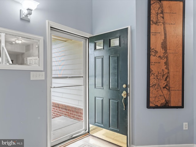 view of entrance foyer