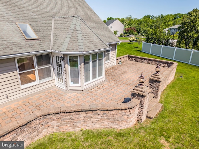 106 Girard Ave, Hatboro, PA 19040 - view of yard featuring a patio and a sunroom