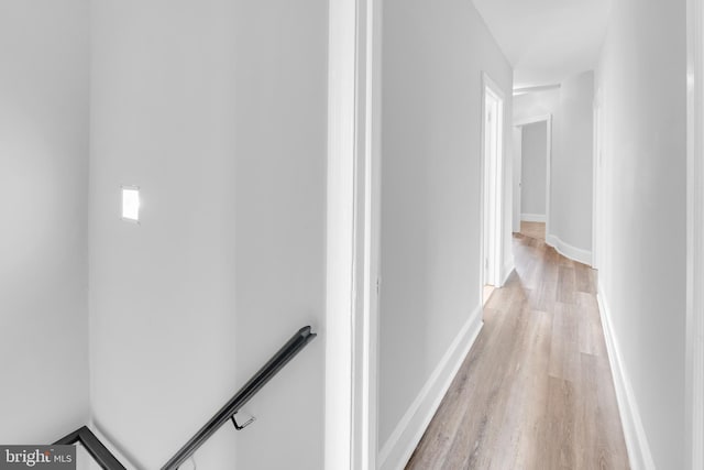 700 Strahle St, Philadelphia, PA 19111 - hall with an upstairs landing, light wood-style floors, and baseboards
