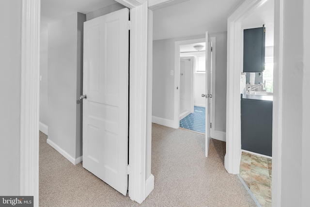 700 Strahle St, Philadelphia, PA 19111 - hallway featuring light colored carpet and baseboards