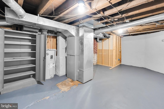 700 Strahle St, Philadelphia, PA 19111 - unfinished below grade area featuring heating unit and water heater