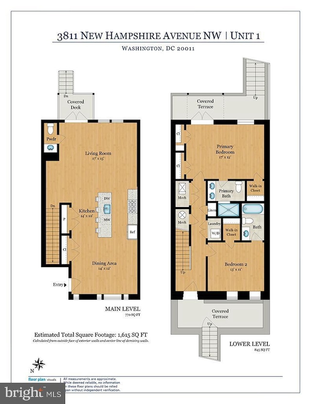 3811 New Hampshire Ave NW Unit 1, Washington, DC 20011 - view of property floor plan