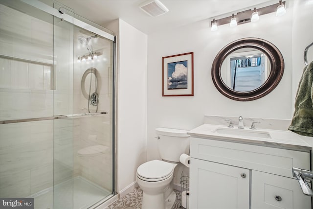 1559 Autumn Ridge Cir, Reston, VA 20194 - full bathroom featuring toilet, a stall shower, and vanity