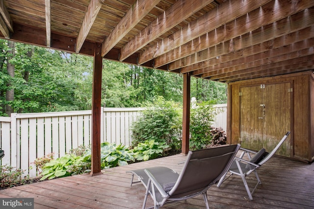 1559 Autumn Ridge Cir, Reston, VA 20194 - wooden deck featuring a fenced backyard