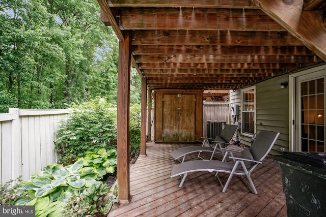 1559 Autumn Ridge Cir, Reston, VA 20194 - deck with central AC unit