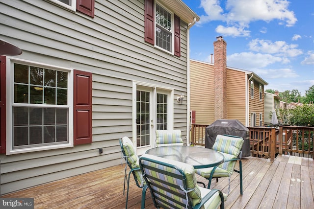 1559 Autumn Ridge Cir, Reston, VA 20194 - deck featuring area for grilling and outdoor dining space