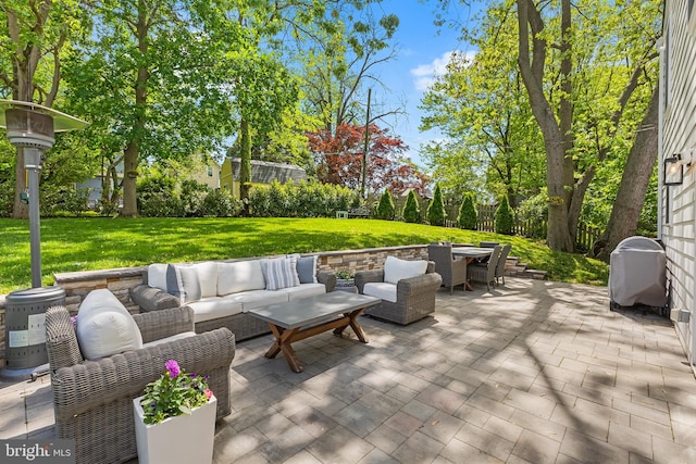 106 Debaran Ln, Bryn Mawr, PA 19010 - view of patio / terrace with outdoor lounge area and outdoor dining area