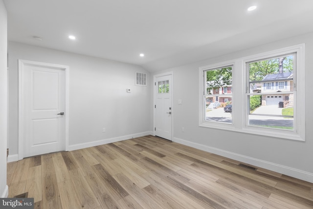 6005 Reed St, Landover, MD 20785 - spare room with light wood-style flooring, baseboards, and recessed lighting