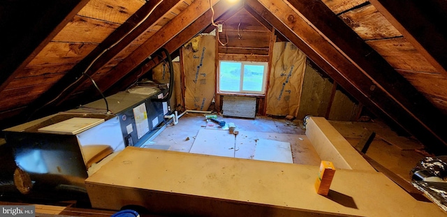 view of attic