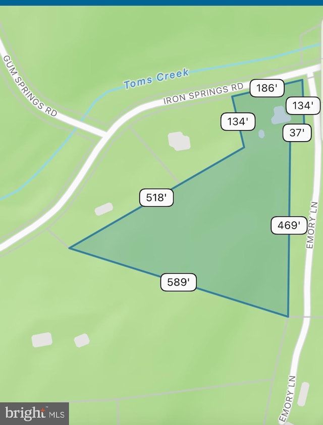 map / location of property area
