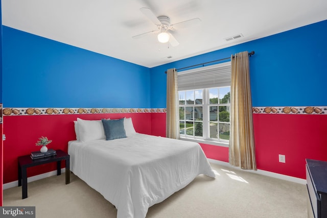 217 Liberty Trail Ct W, Fountainville, PA 18923 - bedroom featuring carpet, baseboards, and ceiling fan