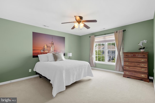 217 Liberty Trail Ct W, Fountainville, PA 18923 - bedroom with baseboards, carpet, and ceiling fan