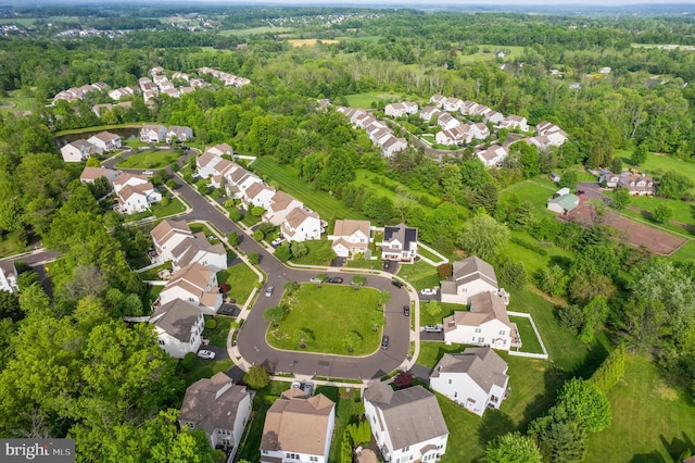 217 Liberty Trail Ct W, Fountainville, PA 18923 - aerial view of residential area with a forest