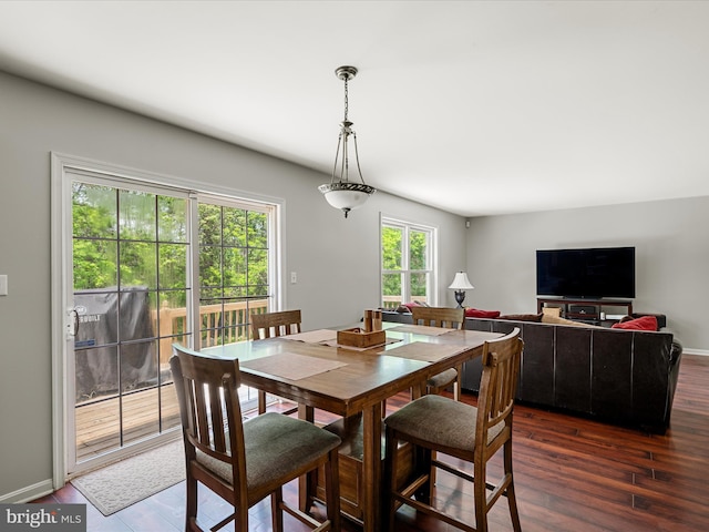 325 Chandler Dr, Shepherdstown, WV 25443 - dining room featuring dark wood-type flooring