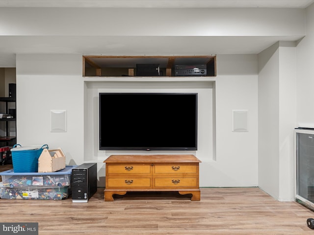 325 Chandler Dr, Shepherdstown, WV 25443 - detailed view of wood finished floors and beverage cooler