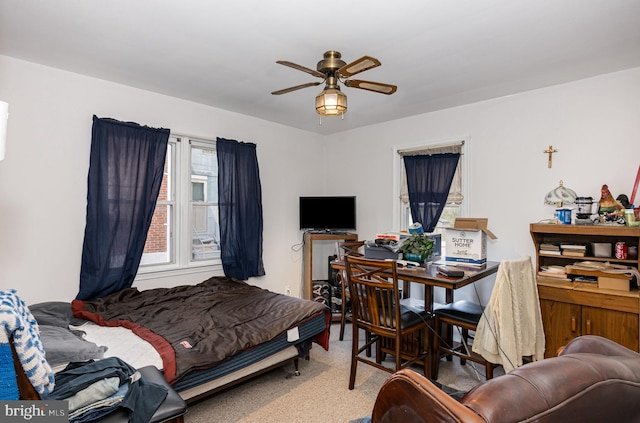 3010 Woodring Ave, Baltimore, MD 21234 - carpeted bedroom featuring a ceiling fan