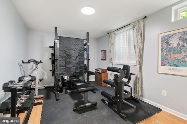 336 Deerpath Ave SW, Leesburg, VA 20175 - exercise room featuring baseboards