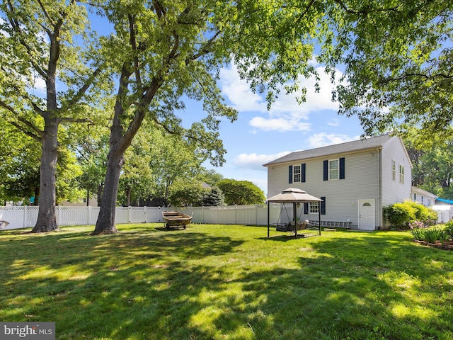 2039 Choptank Ave, Pasadena, MD 21122 - view of yard featuring a gazebo and a fire pit