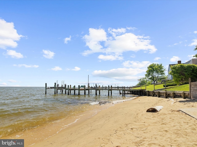 2039 Choptank Ave, Pasadena, MD 21122 - dock area with view of water and beach