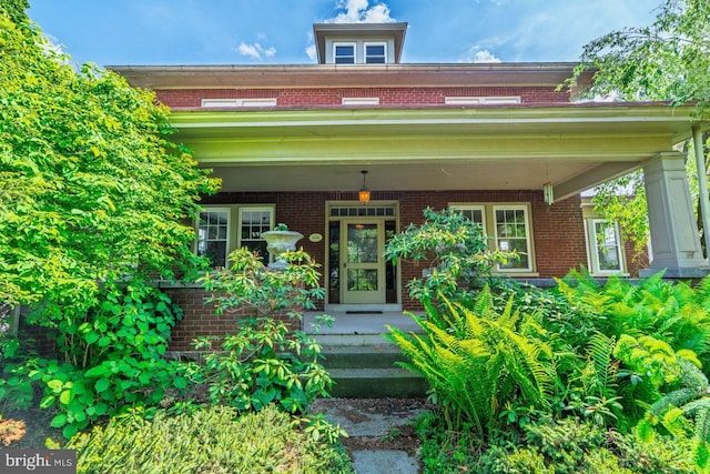 466 E Main St, Leola, PA 17540 - view of front of property featuring covered porch and brick siding
