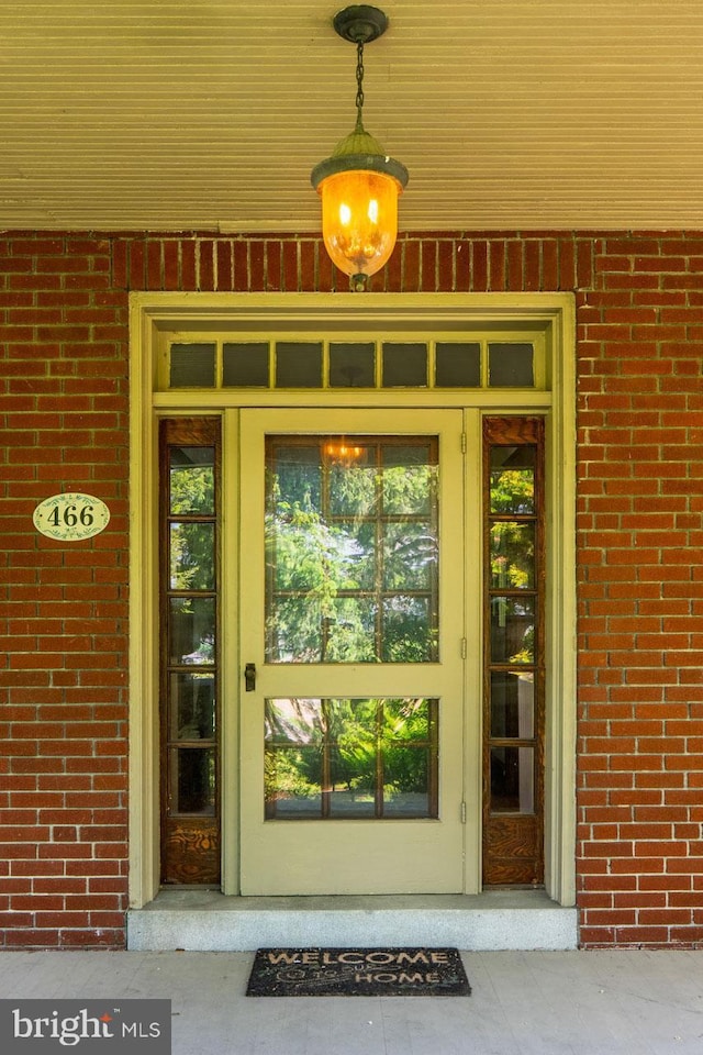 466 E Main St, Leola, PA 17540 - property entrance featuring brick siding