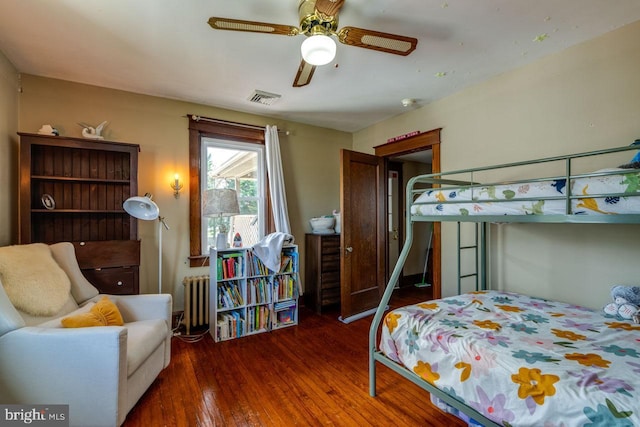 466 E Main St, Leola, PA 17540 - bedroom with hardwood / wood-style flooring and radiator