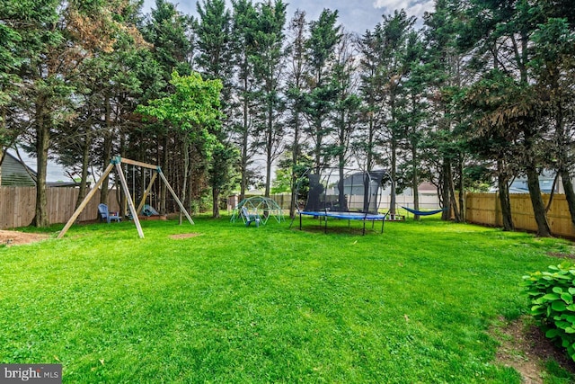 466 E Main St, Leola, PA 17540 - view of yard with a playground and a trampoline