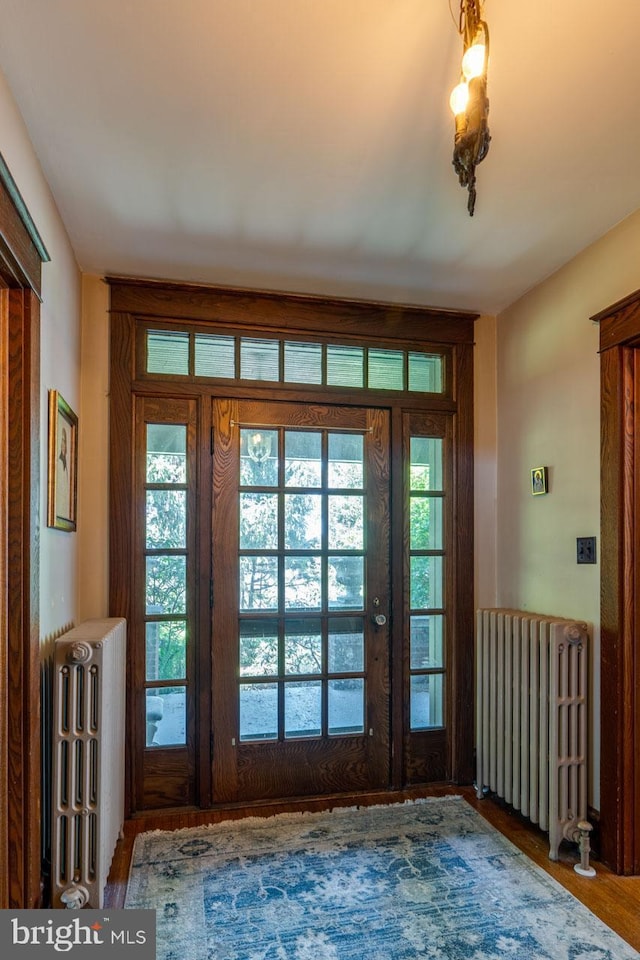 466 E Main St, Leola, PA 17540 - entryway featuring radiator, wood finished floors, and healthy amount of natural light
