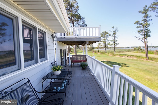 4906 Timbermarsh Ln, Woolford, MD 21677 - deck with a lawn