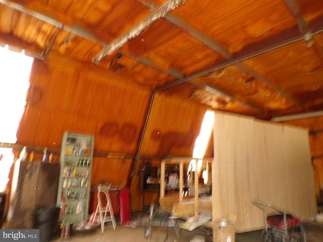 2713 Rowe Rd, New Windsor, MD 21776 - miscellaneous room featuring wood walls and wood ceiling
