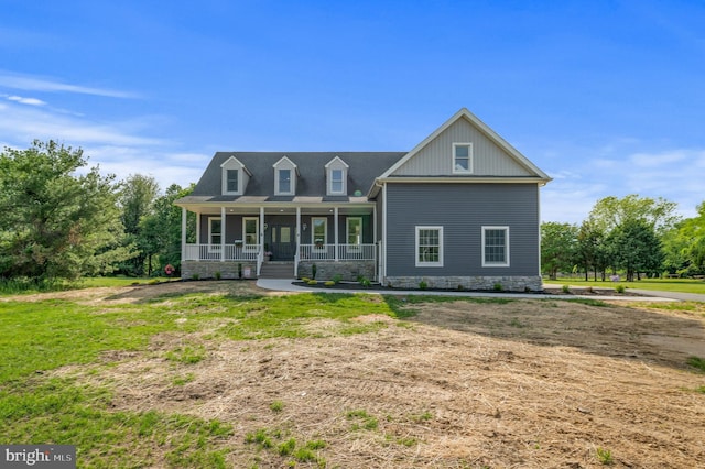 view of front of home with a porch