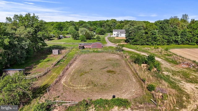 view of property location with rural landscape