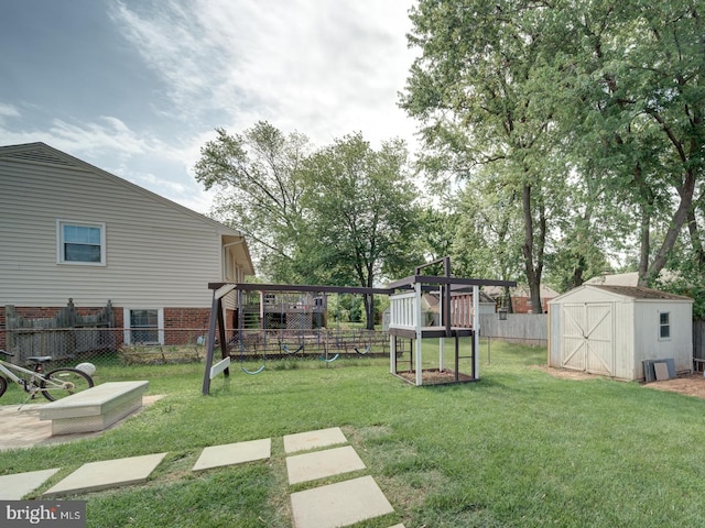 14627 Batavia Dr, Centreville, VA 20120 - view of yard featuring a playground, a shed, and an outdoor structure