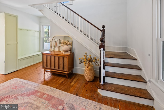 3947 Hebron Valley Rd, Madison, VA 22727 - stairs with hardwood / wood-style flooring