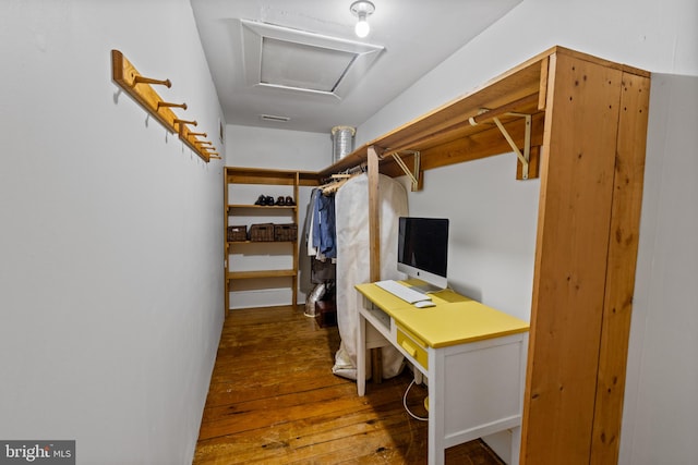 3947 Hebron Valley Rd, Madison, VA 22727 - walk in closet with hardwood / wood-style flooring