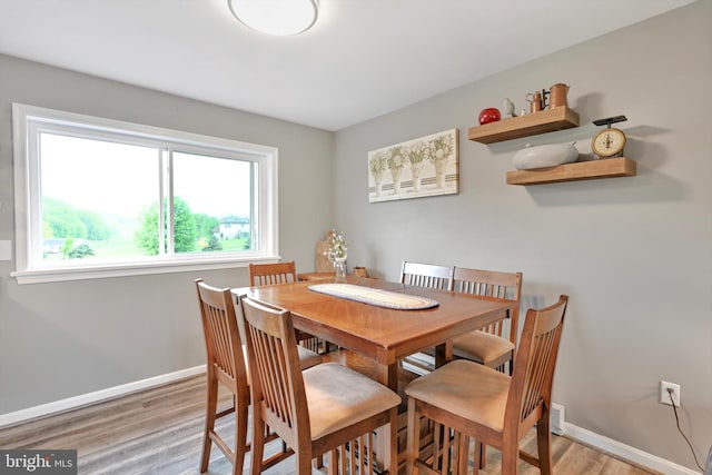 191 Meadow Dr, Mohrsville, PA 19541 - dining space with light wood-type flooring and baseboards