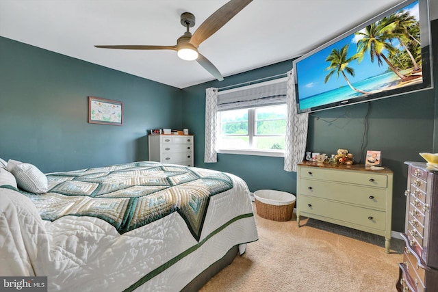 191 Meadow Dr, Mohrsville, PA 19541 - bedroom with carpet and a ceiling fan