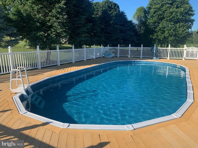 191 Meadow Dr, Mohrsville, PA 19541 - view of swimming pool featuring a deck