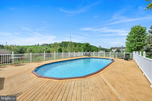 191 Meadow Dr, Mohrsville, PA 19541 - view of pool featuring a wooden deck