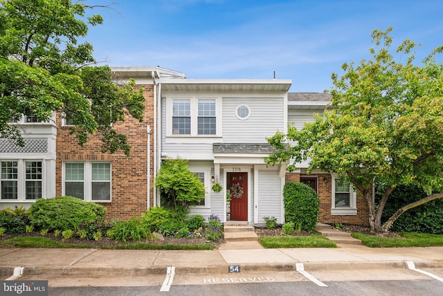 3316 Lakeside View Dr Unit 3-7, Falls Church, VA 22041 - townhome / multi-family property with brick siding and uncovered parking