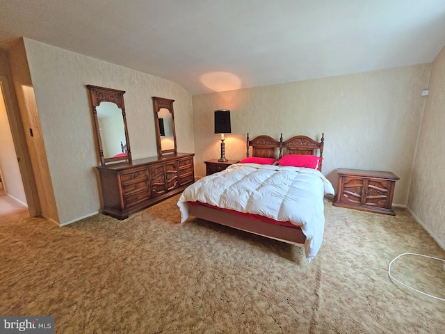 bedroom featuring carpet