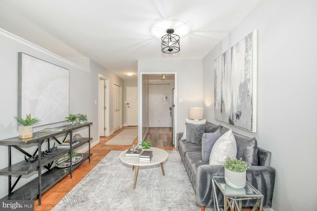 2829 Connecticut Ave NW Unit 312, Washington, DC 20008 - living room with baseboards